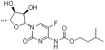 结构式 CAS# 162204-30-0, 5'-脱氧-5-氟-N4-(异戊氧基羰基)胞苷