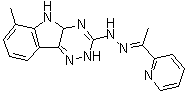 1-(2-Pyridinyl)ethanone 2-(4a,5-dihydro-6-methyl-2H-1,2,4-triazino[5,6-b]indol-3-yl)hydrazone molecular structure (CAS 1622945-04-3)