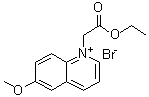 1-(2-Ethoxy-2-oxoethyl)-6-methoxyquinolinium bromide molecular structure (CAS 162558-52-3)