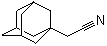 structure of CAS# 16269-13-9, 1-Adamantaneacetonitrile;Tricyclo[3.3.1.1(3,7)]decane-1-acetonitrile; 1-(Cyanomethyl)adamantane; 1-Adamantylacetonitrile; 2-(1-Adamantyl)acetonitrile