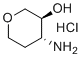 structure of CAS# 1630815-44-9, (3S,4R)-4-aminooxan-3-ol hydrochloride