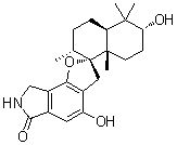 Stachybotrylactam molecular structure (CAS 163391-76-2)