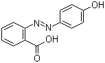 2-(对羟基苯偶氮)苯甲酸分子结构 (CAS 1634-82-8)