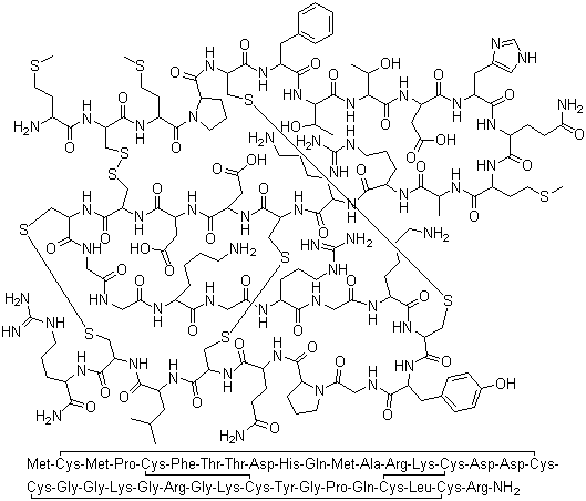 结构式 CAS# 163515-35-3, 氯毒素; 氯代毒素