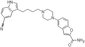 结构式 CAS# 163521-12-8, 维拉佐酮