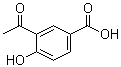 结构式 CAS# 16357-40-7, 2'-羟基苯乙酮-5'-羧酸