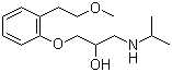 结构式 CAS# 163685-38-9, 1-[2-(2-甲氧基乙基)苯氧基]-3-异丙基氨基-2-丙醇