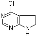 4-Chloro-6,7-dihydro-5H-pyrrolo[2,3-d]pyrimidine molecular structure (CAS 16372-08-0)