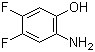 2-Amino-4,5-difluorophenol molecular structure (CAS 163734-01-8)