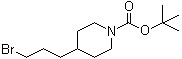 structure of CAS# 164149-27-3, 4-(3-Bromopropyl)piperidine-1-carboxylic acid tert-butyl ester;1-tert-Butoxycarbonyl-4-(3-bromopropyl)piperidine; 4-(3-Bromopropyl)-1-(tert-butoxycarbonyl)piperidine