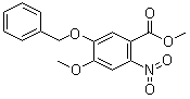 Methyl 5-benzyloxy-4-methoxy-2-nitrobenzoate molecular structure (CAS 164161-49-3)