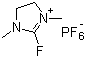 结构式 CAS# 164298-27-5, DFIH; 2-氟-1,3-二甲基咪唑啉鎓六氟磷酸盐