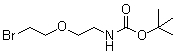 结构式 CAS# 164332-88-1, [2-(2-溴乙氧基)乙基]氨基甲酸叔丁酯