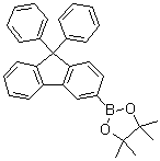 structure of CAS# 1644466-71-6, 2-(9,9-Diphenyl-9H-fluoren-3-yl)-4,4,5,5-tetramethyl-1,3,2-dioxaborolane