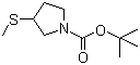 3-(Methylthio)-1-pyrrolidinecarboxylic acid tert-butyl ester molecular structure (CAS 164666-07-3)