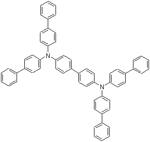 structure of CAS# 164724-35-0, N4,N4,N4',N4'-Tetrakis([1,1'-biphenyl]-4-yl)-[1,1'-biphenyl]-4,4'-diamine;N,N,N',N'-Tetrakis([1,1'-biphenyl]-4-yl)-[1,1'-biphenyl]-4,4'-diamine; 4,4'-Bis[bis(4-biphenylyl)amino]biphenyl; N,N,N',N'-Tetra(4-biphenylyl)benzidine; N,N,N',N'-Tetrakis(biphenyl-4-yl)benzidine