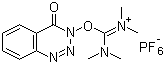 结构式 CAS# 164861-52-3, 2-(3,4-二氢-4-氧代-1,2,3-苯并三唑-3-基)-1,1,3,3-四甲基脲六氟磷酸盐