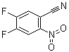 structure of CAS# 165671-05-6, 4,5-Difluoro-2-nitrobenzonitrile;3,4-Difluoro-6-nitrobenzonitrile