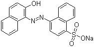 structure of CAS# 1658-56-6, Acid Red 88;Sodium 4(-2-hydroxy-1-naphthylazo)naphthalenesulphonate