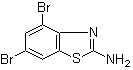 4,6-二溴-2-苯并噻唑胺分子结构 (CAS 16582-60-8)