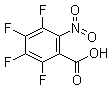 结构式 CAS# 16583-08-7, 2-硝基-3,4,5,6-四氟苯甲酸