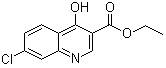 结构式 CAS# 16600-22-9, 7-氯-4-羟基-3-喹啉羧酸乙酯