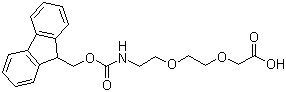 [2-[2-(Fmoc-amino)ethoxy]ethoxy]acetic acid molecular structure (CAS 166108-71-0)