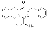 结构式 CAS# 166169-15-9, L-N-缬氨酰基-L-1,2,3,4-四氢异喹啉-3-羧酸苄酯