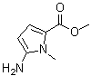 structure of CAS# 166182-90-7, Methyl N-methyl-5-amino-2-pyrrolecarboxylate