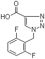 结构式 CAS# 166196-11-8, 1-[(2,6-二氟苯基)甲基]-1H-1,2,3-三唑-4-羧酸