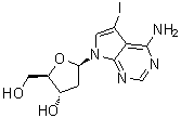 结构式 CAS# 166247-63-8, 7-脱氮-2'-脱氧-7-碘腺苷