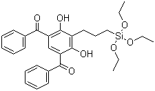 4,6-二苯甲酰基-2-(3-三乙氧基硅丙基)间苯二酚分子结构 (CAS 166255-23-8)