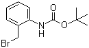 结构式 CAS# 166329-43-7, 2-(溴甲基)苯基氨基甲酸叔丁酯
