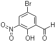 5-Bromo-3-nitrosalicylaldehyde molecular structure (CAS 16634-88-1)