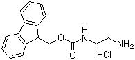 structure of CAS# 166410-32-8, N-Fmoc-ethylenediamine hydrochloride;Fmoc-1,2-diaminoethane hydrochloride