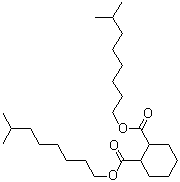 structure of CAS# 166412-78-8, Diisononyl cyclohexane-1,2-dicarboxylate;1,2-Cyclohexanedicarboxylic acid diisononyl ester; Diisononyl hexahydrophthalate