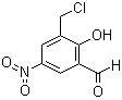 structure of CAS# 16644-30-7, 3-Chloromethyl-5-nitrosalicylaldehyde;NSC 221280; 3-(Chloromethyl)-2-hydroxy-5-nitro-benzaldehyde