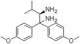(2R)-(-)-1,1-Bis(4-methoxyphenyl)-3-methyl-1,2-butanediamine molecular structure (CAS 166764-19-8)