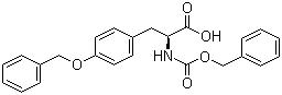 Cbz-O-benzyl-L-tyrosine molecular structure (CAS 16677-29-5)