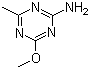 2-Amino-4-methoxy-6-methyl-1,3,5-triazine molecular structure (CAS 1668-54-8)