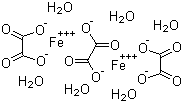 structure of CAS# 166897-40-1, Ferric oxalate hexahydrate;Iron(III) oxalate hexahydrate