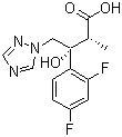 (alphaR,betaR)-beta-(2,4-Difluorophenyl)-beta-hydroxy-alpha-methyl-1H-1,2,4-triazole-1-butanoic acid molecular structure (CAS 166948-49-8)