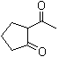 2-乙酰基-1-环戊酮分子结构 (CAS 1670-46-8)