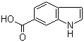 Indole-6-carboxylic acid molecular structure (CAS 1670-82-2)