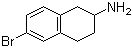 6-Bromo-1,2,3,4-tetrahydronaphthalen-2-amine molecular structure (CAS 167355-41-1)
