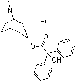 Tropine benzylate hydrochloride molecular structure (CAS 1674-94-8)