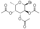 2,3,4-Tri-O-acetyl-6-deoxy-alpha-L-galactopyranosyl bromide molecular structure (CAS 16741-27-8)