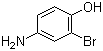 结构式 CAS# 16750-67-7, 4-氨基-2-溴苯酚