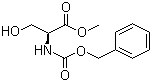 structure of CAS# 1676-81-9, N-Cbz-L-serine methyl ester;N-CarbobenzyloxyL-serine methyl ester; N-Z-L-serine methyl ester