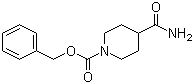 结构式 CAS# 167757-45-1, 1-Cbz-哌啶-4-甲酰胺; 1-苄氧羰基哌啶-4-甲酰胺